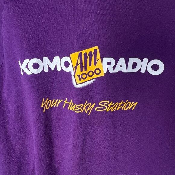 American Vintage UW Husky Radio Station Sweatshirt Large - Picture 2 of 6